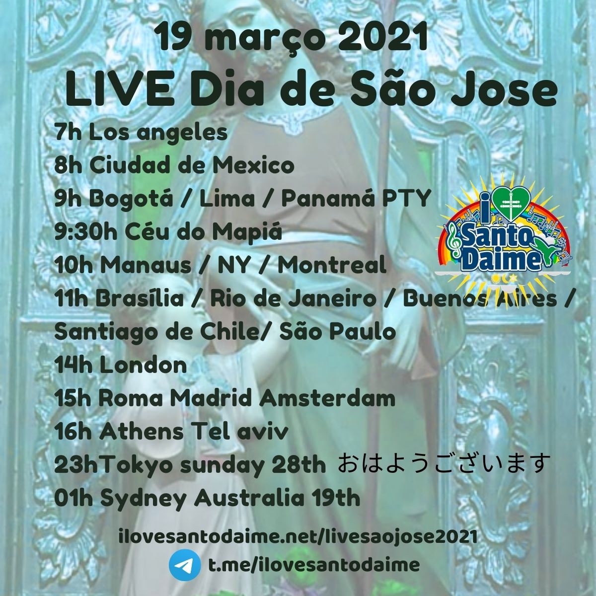 Live dia de São Jose 2021