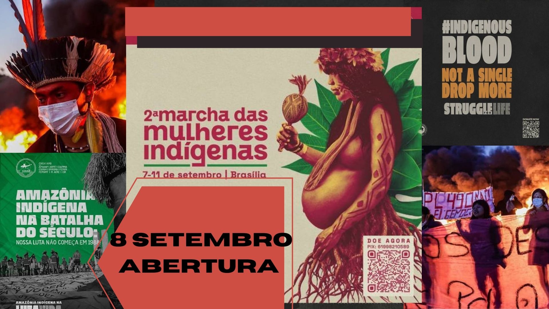 8 setembro abertura marcha mulheres indigenas